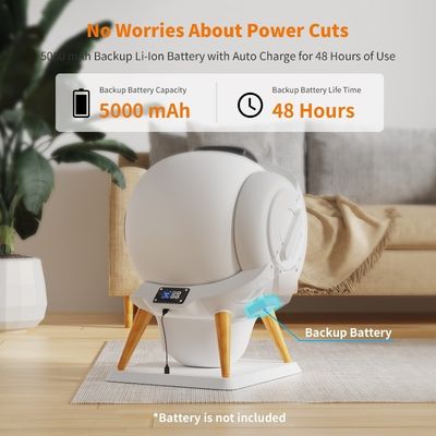 ODMデザインのための木製家具に包まれた大きな自己清潔猫トイレのトレイ