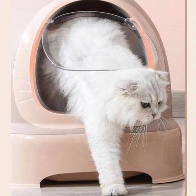 自動浄化 複数の猫友達のためのプラスチックネコゴミ箱