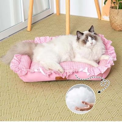 洗える毛糸の猫ベッド 簡単に洗えるため,カスタマイズ可能で洗える機械