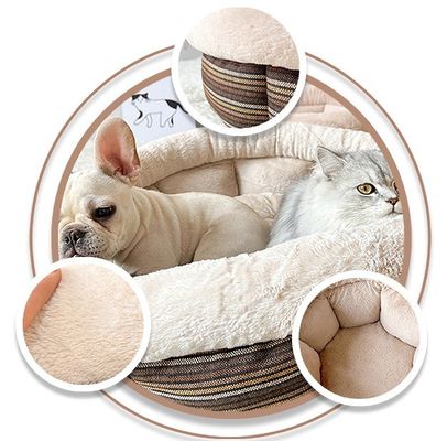 小犬と子猫のための室内洗えるペットベッド ODMデザイン 機能 暖かい快適