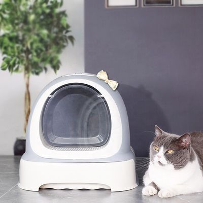 広大で耐久性のある 閉ざされた猫のゴミ箱 すべての猫のために 簡単に掃除できます ODMデザイン