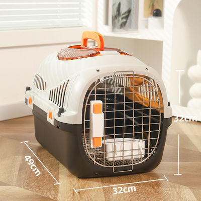 PP ペット旅行バッグ 猫用 キャリヤ ハード表面 空中輸送箱 小型犬や猫用