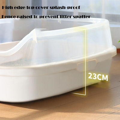 ペット糞 超大型のオープンデザインと防水機能のクリーンプラスチック猫ゴミ箱