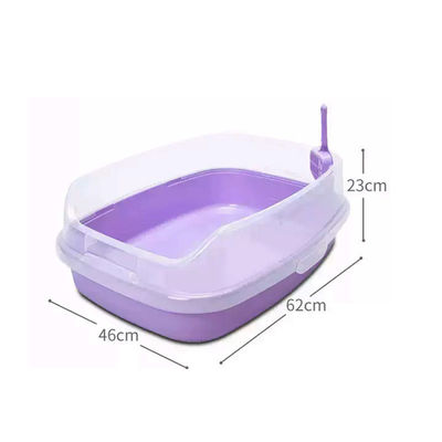 ペット糞 超大型のオープンデザインと防水機能のクリーンプラスチック猫ゴミ箱