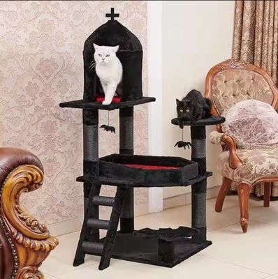 多層猫の活動 家具 贅沢 シアスル ネコの木 クモのぶらぶらボール