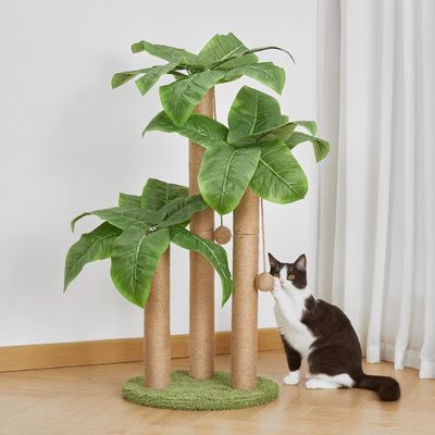 35インチ 高さ 葉っぱ 飾り 猫 木 屋内 猫 玩具 タイプ 猫 木 玩具 木