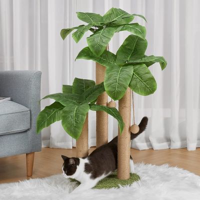 35インチ 高さ 葉っぱ 飾り 猫 木 屋内 猫 玩具 タイプ 猫 木 玩具 木