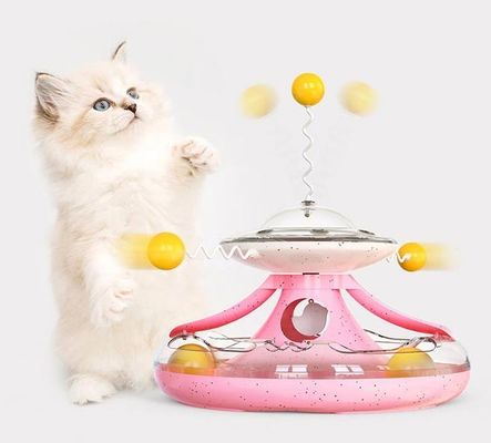 長い時間使用 優位性 猫 パリー 玩具 漏れ 食べ物 ペット パズル インタラクティブ ターンテーブル 玩具