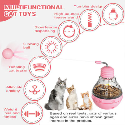 久しぶりに使った インタラクティブな猫のおもちゃ 楽しい猫の棒 ライトランプと漏れやすい食品タンブラー