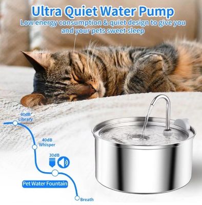 ペット用自動水分器 超静かなポンプ 小さな動物のための猫用水源