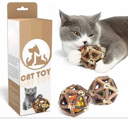 シルバーワイン ネコの玩具 自遊と歯磨き 天然ポリゴナムアボレウムから作る