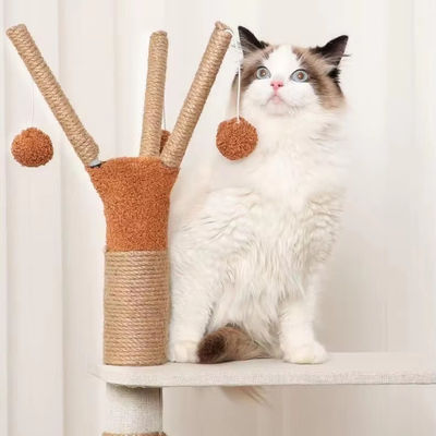 Function Fun Play 143cm クラシックキャットツリー デュアルコンドームとシサルキャット・スクラッシング・ポスト