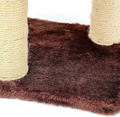 ODM デザイン 猫家具 ベージュ チップボード シサル柱とプラシュハムック付きのクライミングツリー