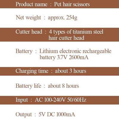 パーソナライズされたロゴLEDディスプレイを含むクリーン機能の重用犬用ヘアカットパー