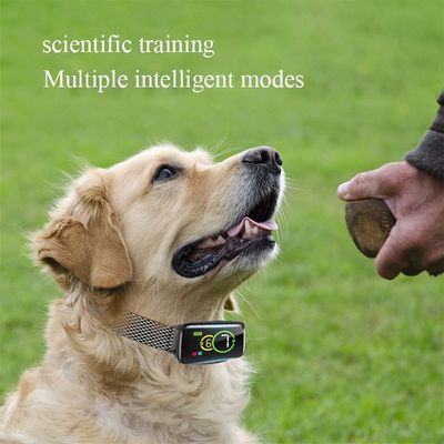 4 作業モード パーソナライズされたロゴ付きの犬の吠える襟 充電可能なバッテリー
