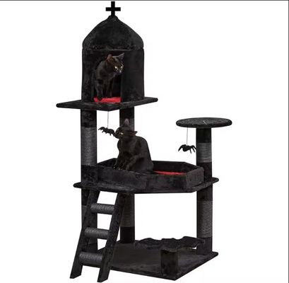 大きなクライミングフレームのスクラッチャー部品 猫の木 猫や小動物に適しています