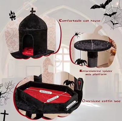 大きなクライミングフレームのスクラッチャー部品 猫の木 猫や小動物に適しています