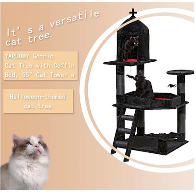 大きなクライミングフレームのスクラッチャー部品 猫の木 猫や小動物に適しています