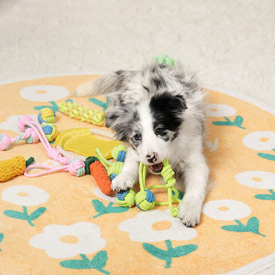パーソナライズ サービス 提供 耐久 織り 綿 ペット 噛む ロープ 玩具 子犬