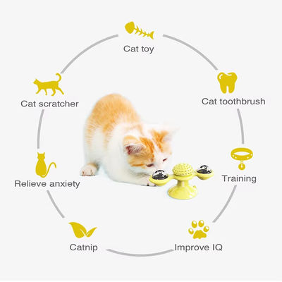 人気 スタイル 猫 ターンテーブル 風車 食べ物 玩具 猫 玩具 オーダーメイド ロゴ 受け入れられる