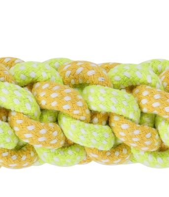 犬用玩具 7PC ペット用歯磨きとインタラクティブな楽しみのための編みついたロープ用玩具セット