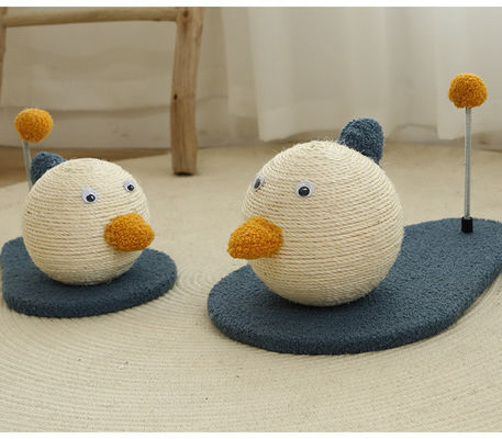 ODM 木製 シサル 猫家具 エコフレンドリー ペット 玩具 猫 スクラッチャー ボール 持続可能な猫ベッド