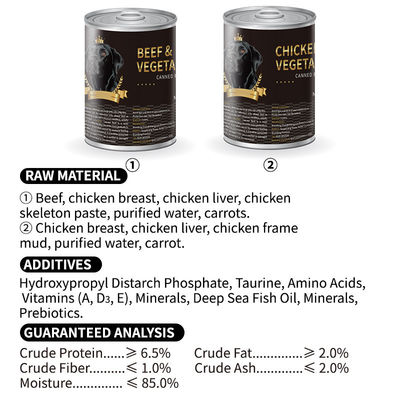 最高級のチキン成分 100%天然 生豆 濡れた食品 缶詰 ペット 高栄養