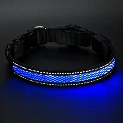 反射型PVCシリコン 防水犬襟 追跡ホルダー付き エアタグ ペット用 GPS LED犬襟