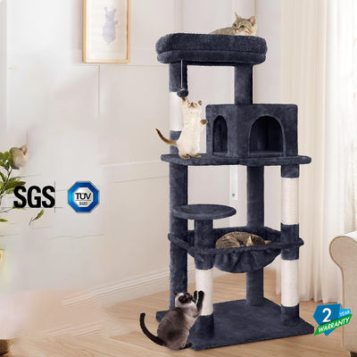 パーソナライズ サービス 提供 143cm 猫の木 プルーッシュ パーチ 多層猫塔
