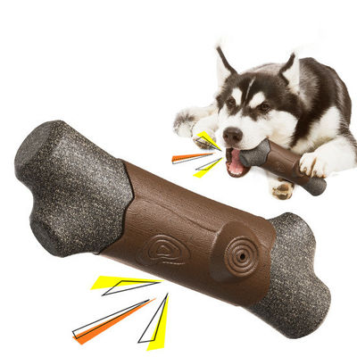 ペット犬 噛むおもちゃ インタラクティブ 歯を清める 骨 破壊不能なナイロン/TPR スキークおもちゃ