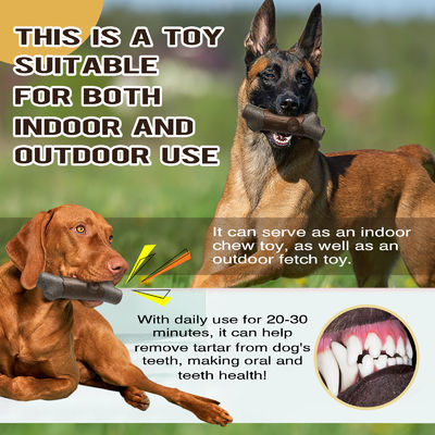 ペット犬 噛むおもちゃ インタラクティブ 歯を清める 骨 破壊不能なナイロン/TPR スキークおもちゃ