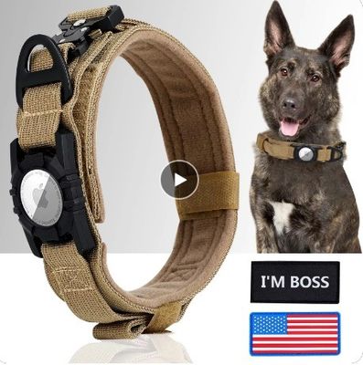 ナイロンの犬のトレーニングカラー ランニング ウォーキング ウォーキング エアタグ トラッカー 保護ケース 今