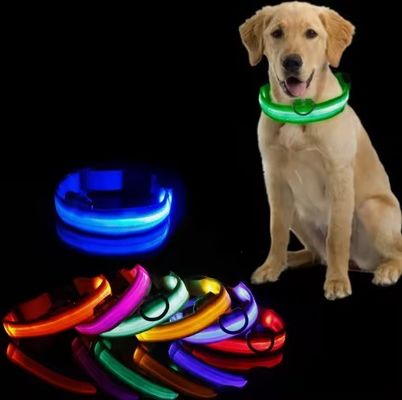 調整可能なナイロンの反射性ペット犬の襟とリードセット