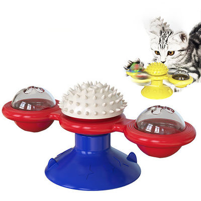 訓練用の猫パズルおもちゃ IQ 食品配給器 滑らないインタラクティブなスローフィッダーボウル