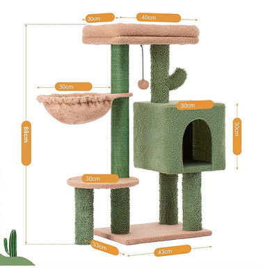 猫 掻き家 玩具 小型 緑色 猫 樹 カクタス 猫 室内 猫 の ため の 掻き 器