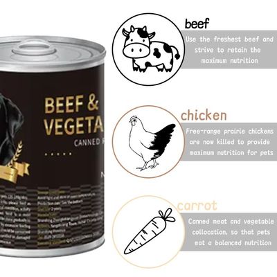 混合味 犬用缶詰 OEM/ODM 鶏肉牛肉 野菜 濡れ ペット用 クリーム菓子