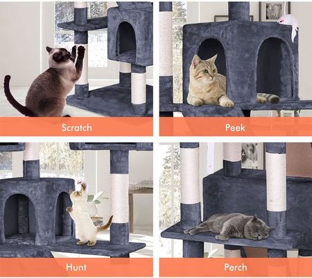 楽しい遊び 多階建て 贅沢な猫の木家具 落書きポスト コンドームプラットフォーム
