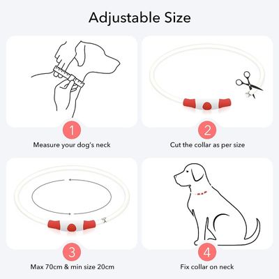 USB 充電式 防水 犬襟 夜行 訓練 固体パターン