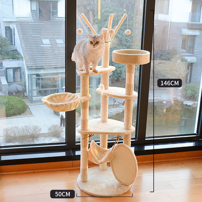多層猫 登り Sisal フレーム モダン 木 大きい猫 木 塔 家具 スクラッチ ポスト