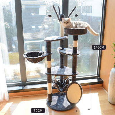 多層猫 登り Sisal フレーム モダン 木 大きい猫 木 塔 家具 スクラッチ ポスト