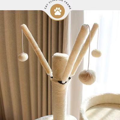 多層猫 登り Sisal フレーム モダン 木 大きい猫 木 塔 家具 スクラッチ ポスト