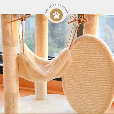 多層猫 登り Sisal フレーム モダン 木 大きい猫 木 塔 家具 スクラッチ ポスト