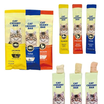 ペット用品 新鮮3種類の 猫のストリップ ペット用食品 缶詰食品の宣伝用スナック