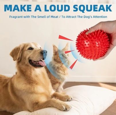 カスタマイズされたロゴ 受け入れられる ベストセラー TPR スキッキー スパイクボール 犬用犬用おもちゃ 犬とペット用