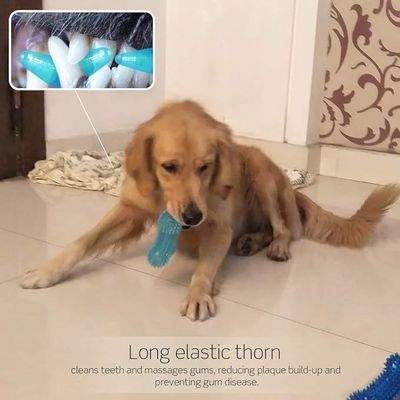 TPR 犬の骨玩具 攻撃的な噛む人用の耐久性のある噛む玩具 歯の清掃とトレーニング