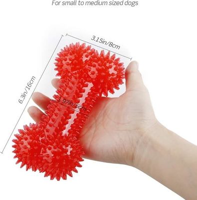 犬用ソフトチューイおもちゃ インタラクティブなトレーニングと歯磨きのための耐久性TPR骨形