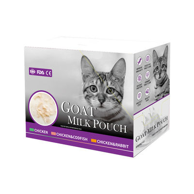 猫 スナック 鶏 ウサギ トード魚 犬 トリートメント 羊牛乳 粉末 ポケット 猫 濡れ食器