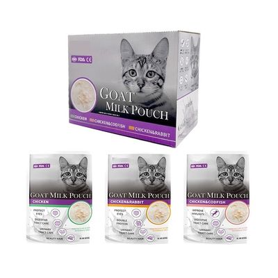猫 スナック 鶏 ウサギ トード魚 犬 トリートメント 羊牛乳 粉末 ポケット 猫 濡れ食器