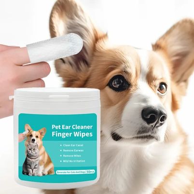 カスタマイズサービス提供 販売 ネコと犬のための非織物犬耳清浄巾
