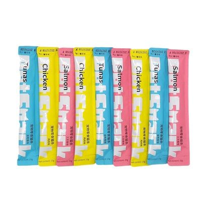 主成分 トンナ 15g/pcs 栄養素とカルシウム補給のための猫のスナックスティック